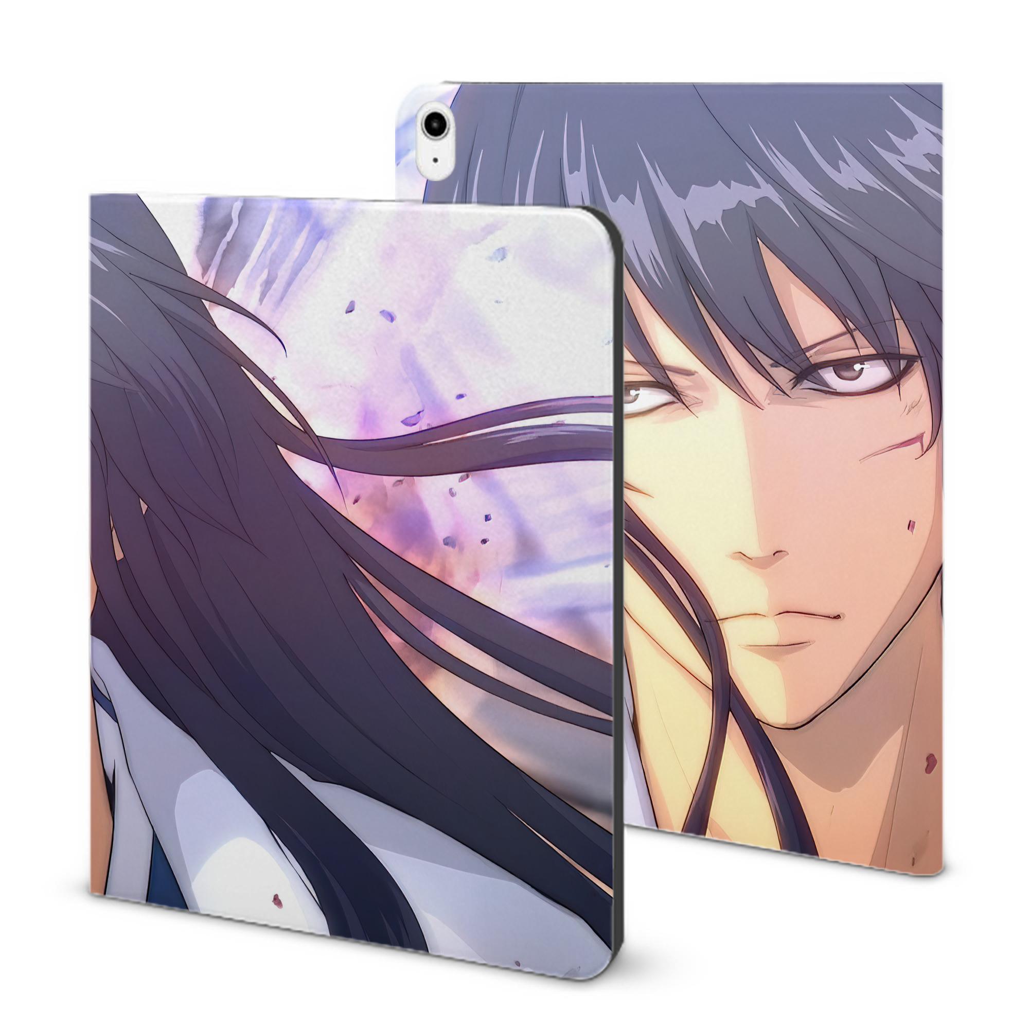 （画像用） ぎんたま 坂田銀時（さかたぎんとき） 神楽 志村新八（しむら しんぱち） GINTAMA Sakata Gintoki Kagura Shimura Shinpachi IPadケース ペンホルダー付き ブックスタイルデザイン
